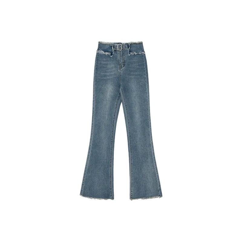 QYPRF Jeans Women's Blue-0