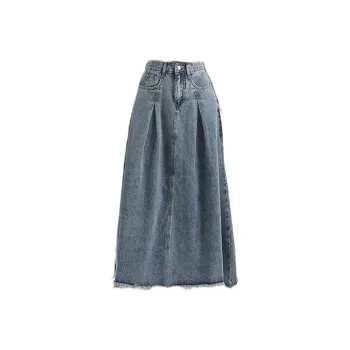 HELEH Denim Long Skirts Women's