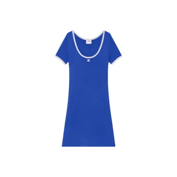 COURREGES Holistic Mini Dress 'Saphire/Pearl'
