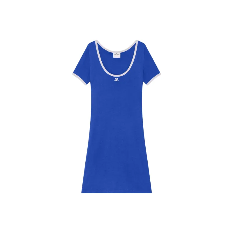 COURREGES Holistic Mini Dress 'Saphire/Pearl'-0