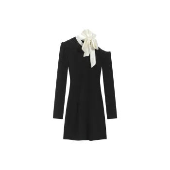 PAIN OR PLEASURE Long Sleeved Dresses Women's Black