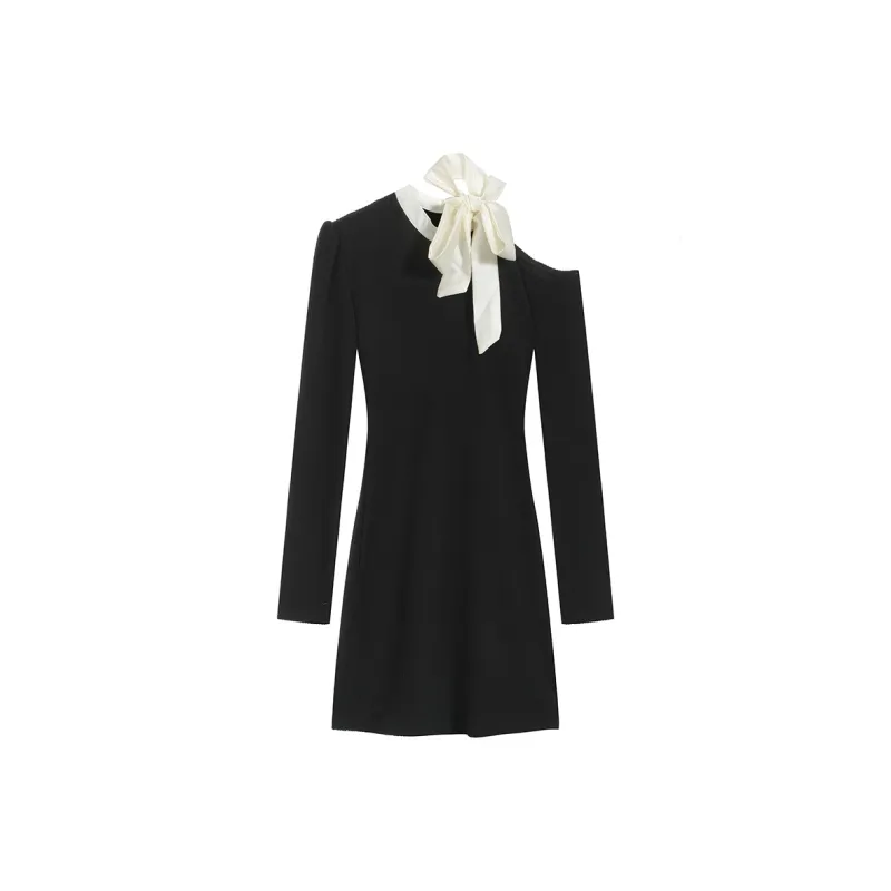 PAIN OR PLEASURE Long Sleeved Dresses Women's Black-0
