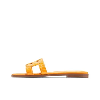 COLE HAAN Rubber Sole Slip Resistant Slide Slippers Women's Orange
