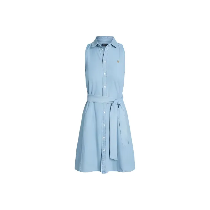 Polo Ralph Lauren SS24 Sleeveless Dress Women's Indigo-0