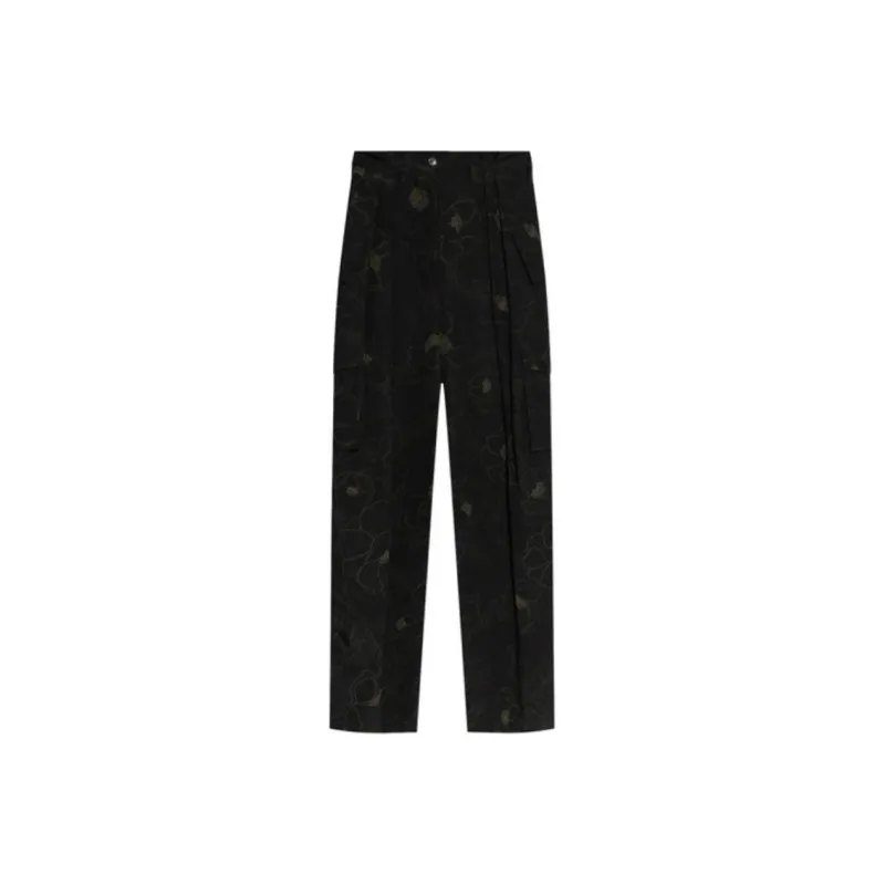 DRIES VAN NOTEN Graphic Print Cargo Trousers-0