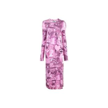 MOSCHINO Long Sleeved Dress Women's Purple