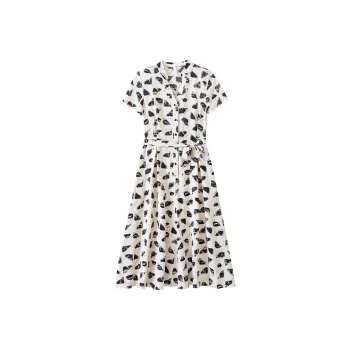 Mapping Short Sleeved Dress Women's