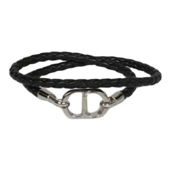 DIOR Lambskin Bracelets Men's Black
