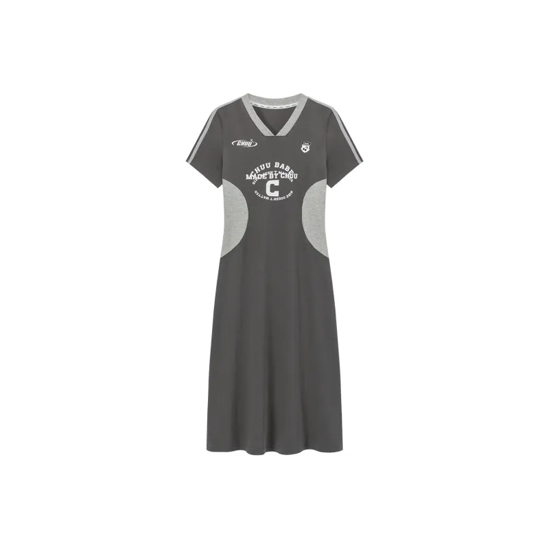 CHUU Short Sleeved Dresses Women's Gray-0