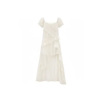 MIMOSA CHUR Short Sleeved Dress Women's Apricot