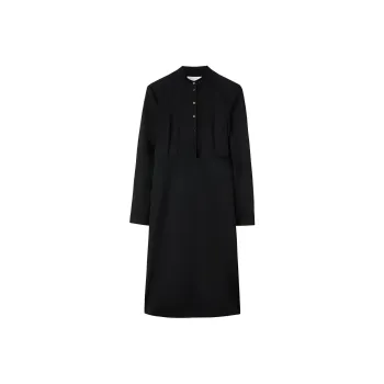 JIL SANDER Long-Sleeved Dresses Women's Black