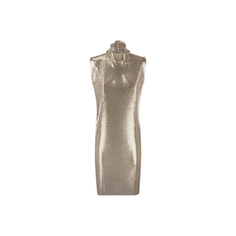 SportMax Mantide Metallic Effect Dress-0