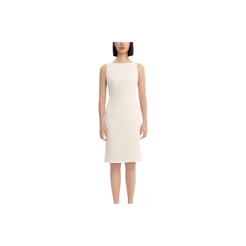 THEORY Sleeveless Dress Women's Rock White