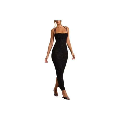 OH POLLY MONTE CARLO Slip Dresses Women's Black