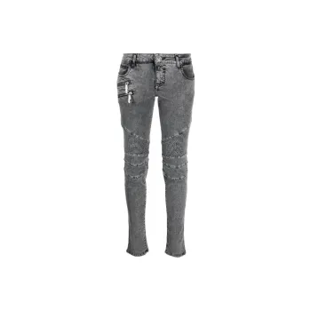 PHILIPP PLEIN Bike Low rise Skinny Jeans