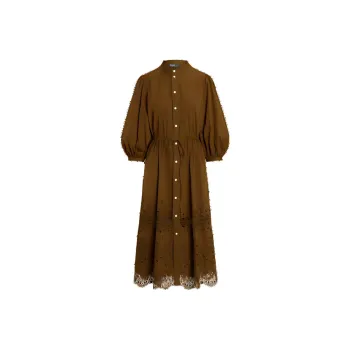 Polo Ralph Lauren Broderie Anglaise Cotton Shirt Dress