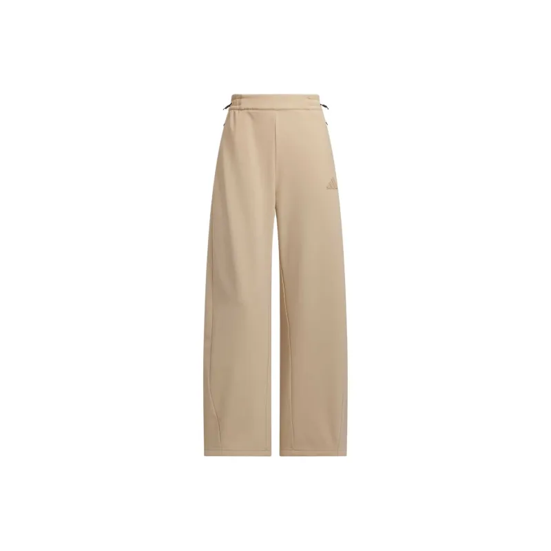 Adidas Knitted Sports Pants Women's Warm Sand-0