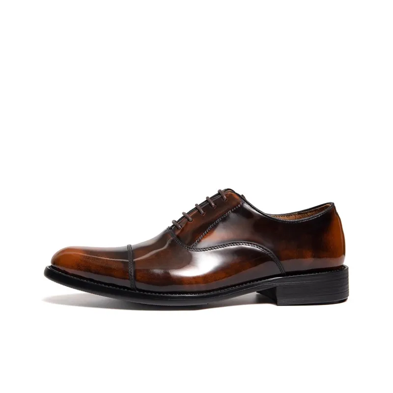 Bansley Dress Shoes Men Low Top Black-0