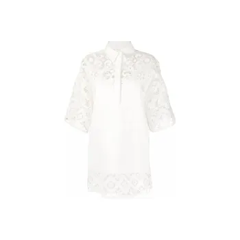 Valentino Long Sleeved Dresses Women's White