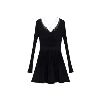 Bebe Long Sleeved Dresses Women's Black