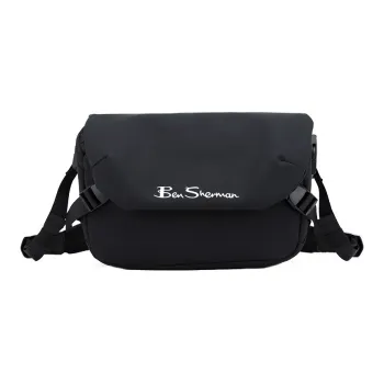 BEN SHERMAN Oxford Shoulder Bag Unisex Black