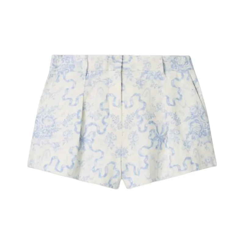 LOVESHACKFANCY Casual Shorts Women's White-0