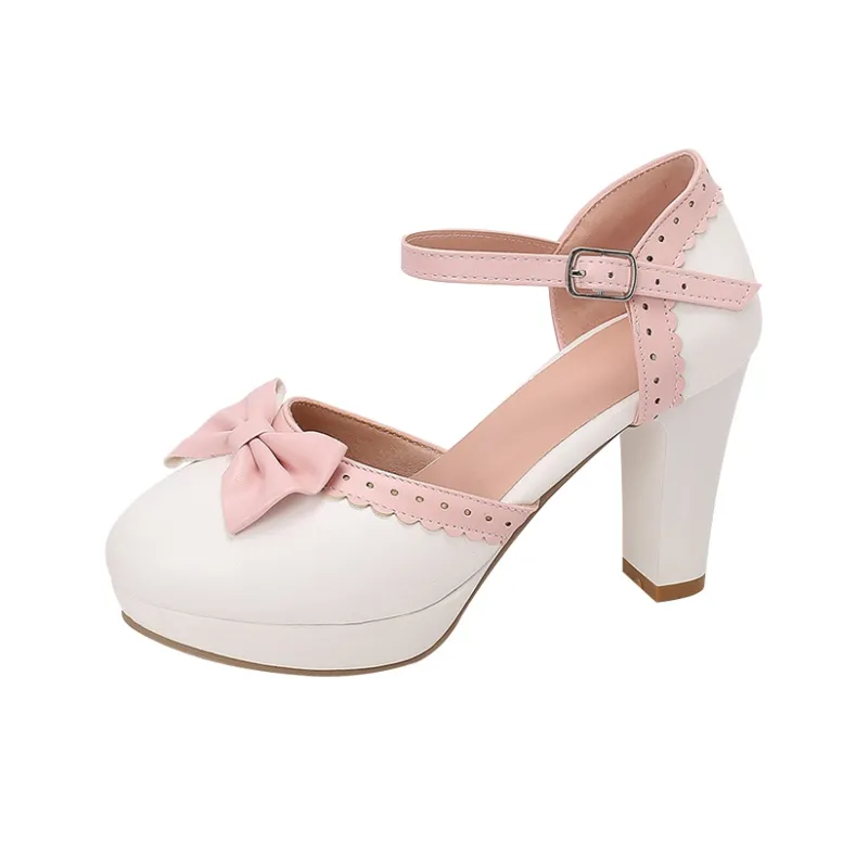 TADSW Chunky Heel High Heels Women's-3