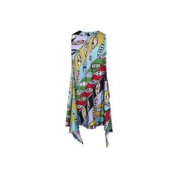 EMILIO PUCCI Graphic Printed High-Low Hem Top