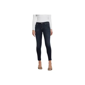 GUESS Low-Rise Power Skinny Jeans Jeans Women's Dark Blue