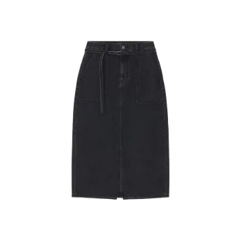 Lee Denim Long Skirts Women's Black