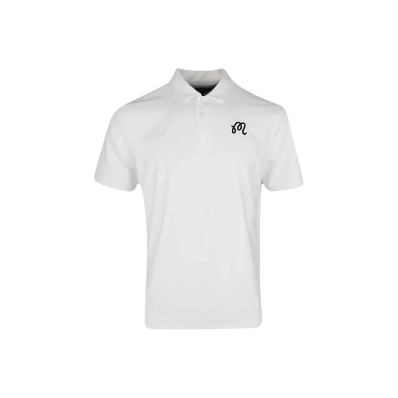 Malbon Golf Polo Shirt Men's White-0