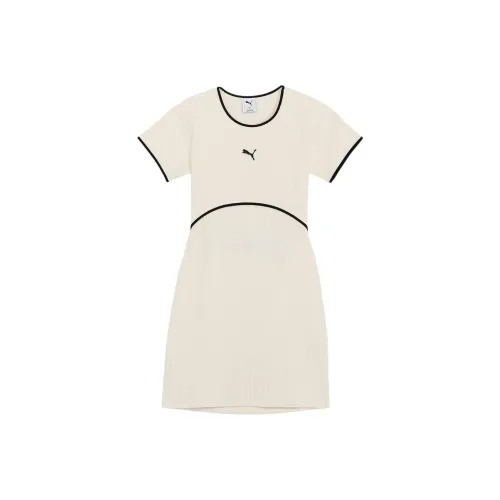 PUMA Short Sleeved Dress Women's White