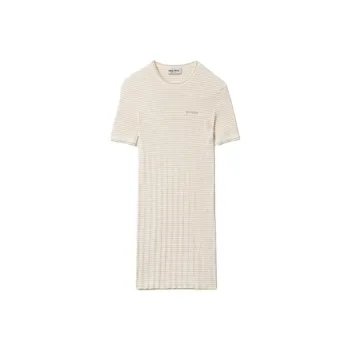 MIU MIU Short Sleeved Dresses Women's Beige