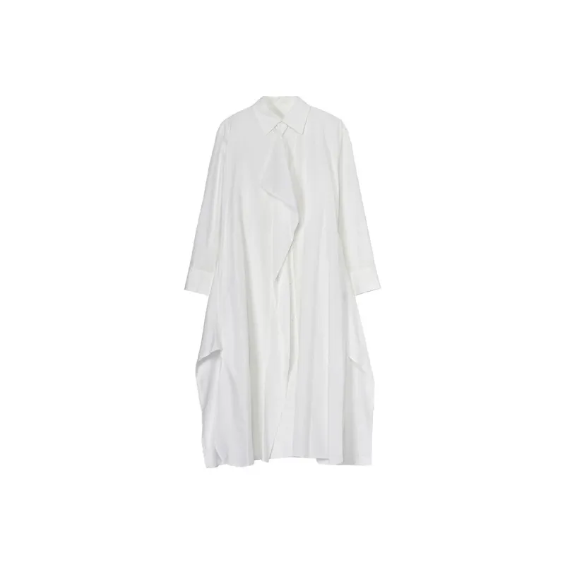 Yohji Yamamoto Belted Shirt Dress-0