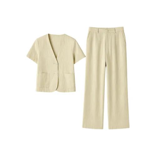 LUYOUYE Business Suit Women's Light Tea Green