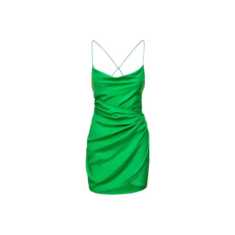 GAUGE81 Scoop neck Gathered Minidress-0