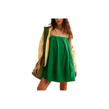 FREE PEOPLE Struttin' Mini Dress Slip Dresses Women's Tennis Green