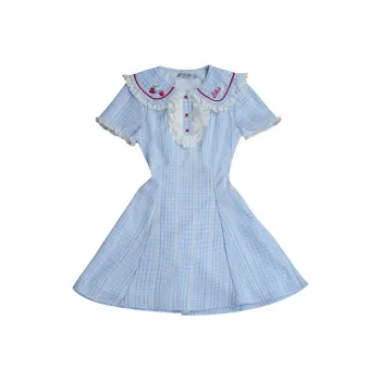 LALAJK Short Sleeved Dress Women's