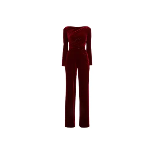 Talbot Runhof Gathered Jumpsuit