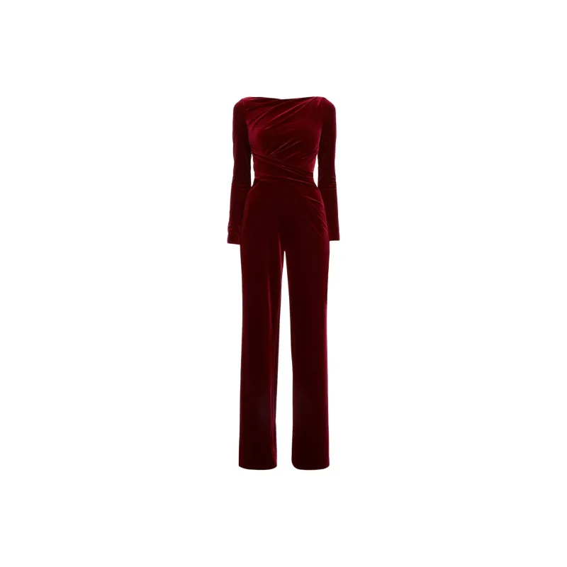 Talbot Runhof Gathered Jumpsuit-0