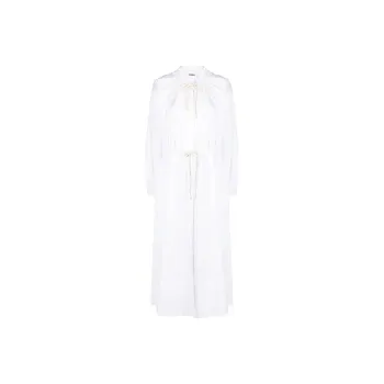 JIL SANDER+ Gathered Detailed Drawstring Fastened Dress