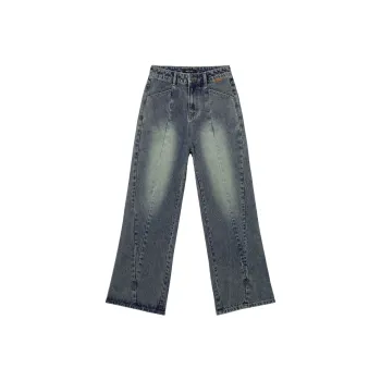 MEETLADY Jeans Women's Denim Blue