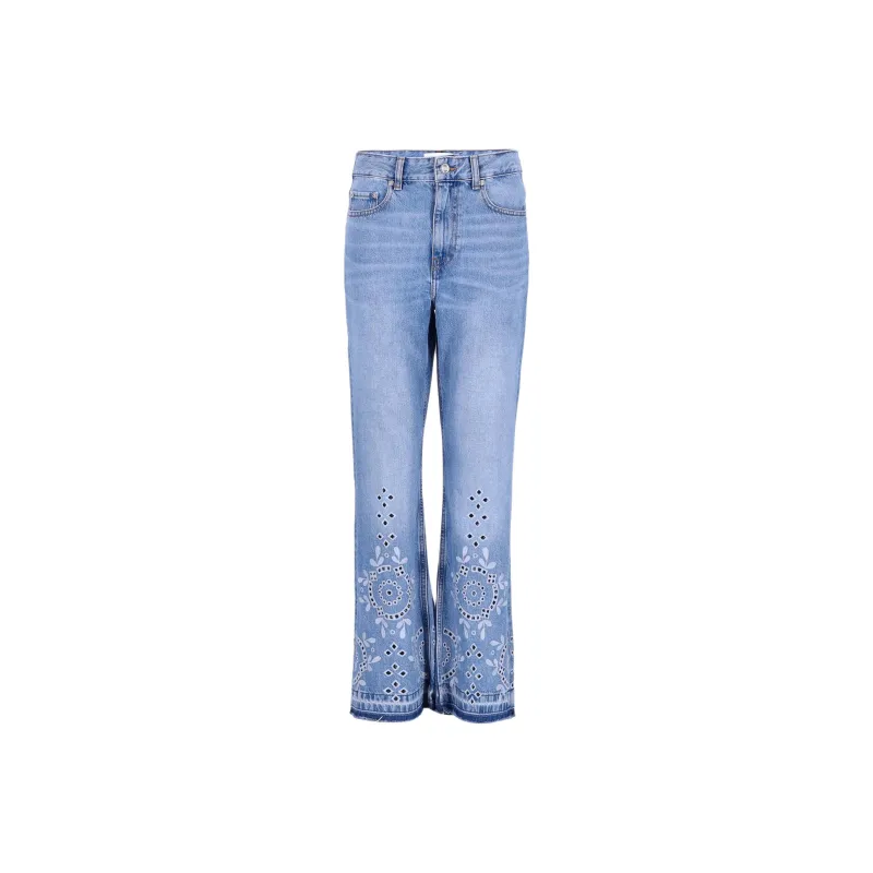 GANNI Broderie anglaise Jeans-0