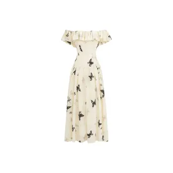 PUREIDOL Short Sleeved Dresses Women's Apricot