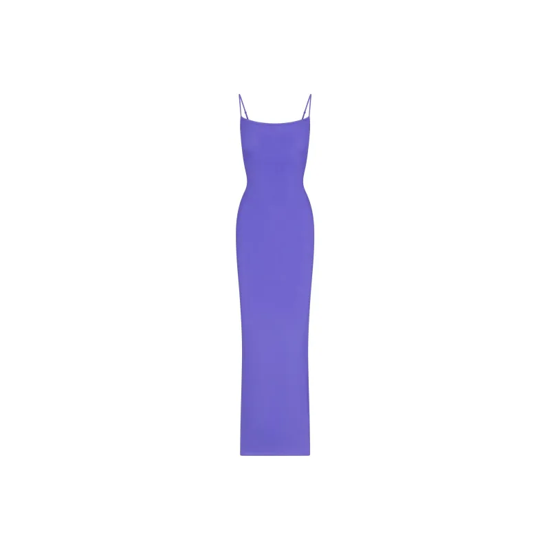 SKIMS SOFT LOUNGE LONG SLIP DRESS Slip Dresses Women's Tanzanite-0