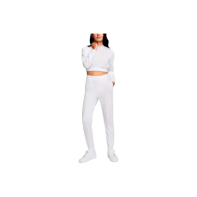 Nike Knitted Sports Pants Women's White-0