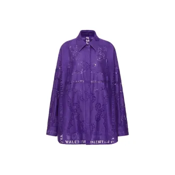 Valentino Long-Sleeved Dresses Women's Grape Purple