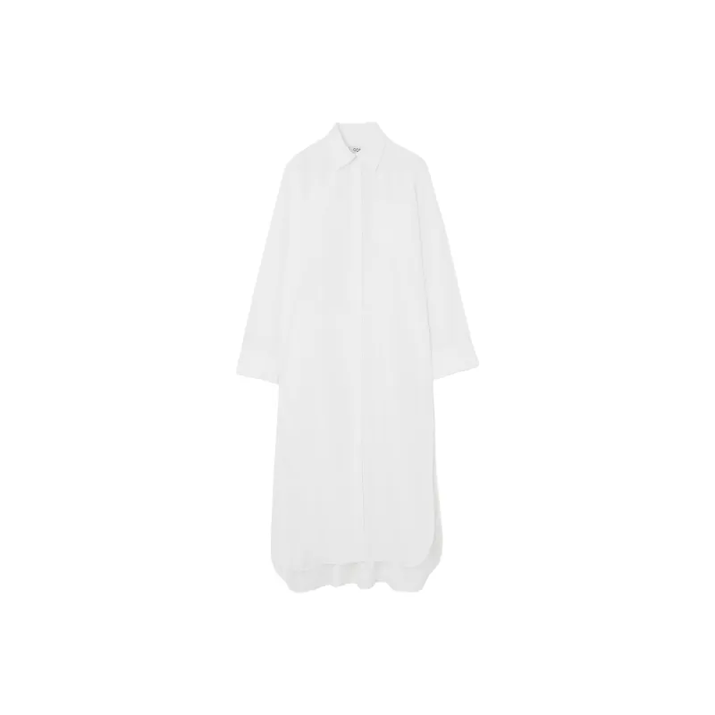 COS Long Sleeved Dresses Women's White-0