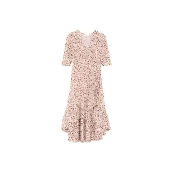 Sandro Short Sleeved Dress Women's Neutral Color