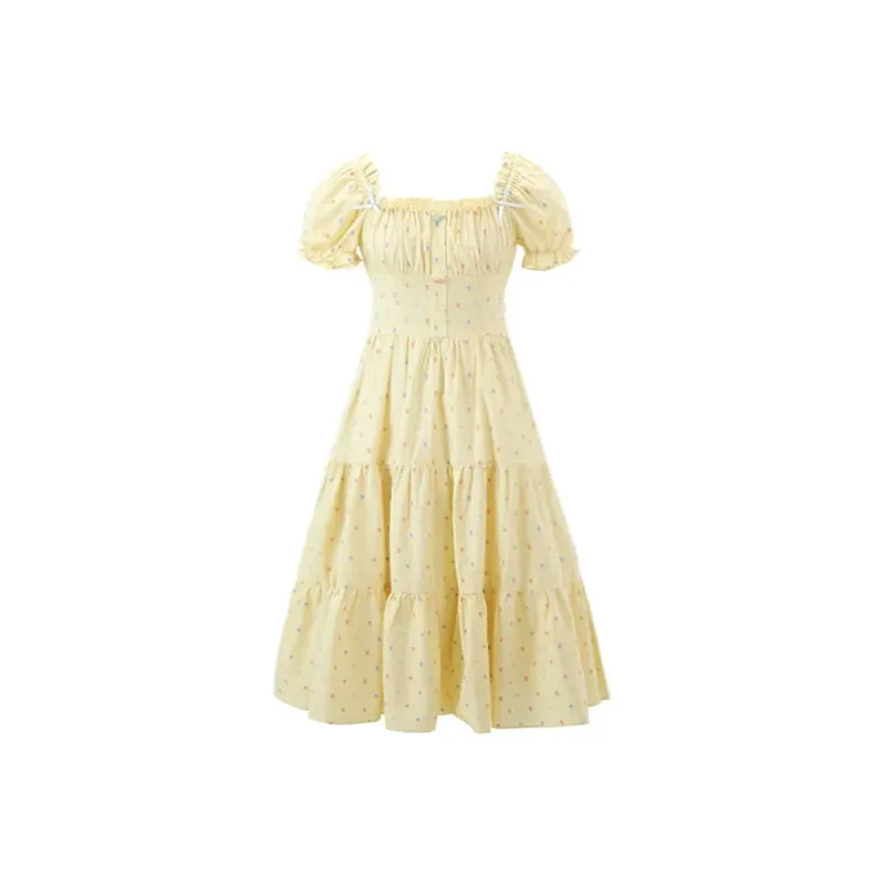 Peaches Peaches Short Sleeved Dress Women's-14